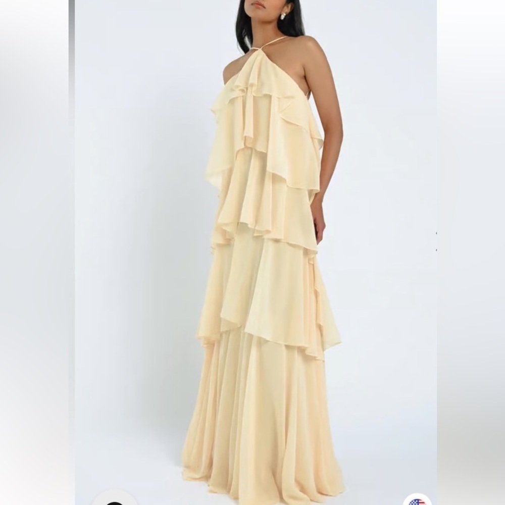 Yellow Tiered Dress